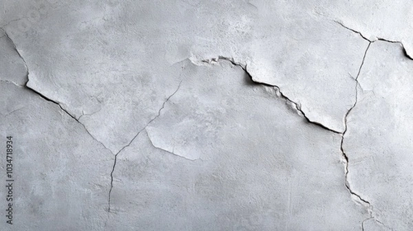 Fototapeta Weathered Cement Wall Texture with Aged Grunge and Cracks