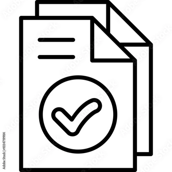 Obraz Clipboard checklist or document. Checklist icon set. Checkmark, document, checkbox on paper and more. Clipboard concept. Vector illustration