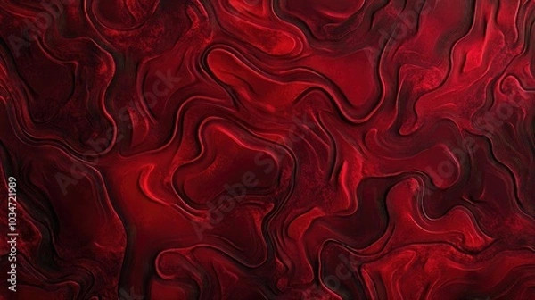 Fototapeta Dark red wallpaper texture with an intricate design perfect for creating dramatic backdrops or enhancing visual aesthetics in various projects