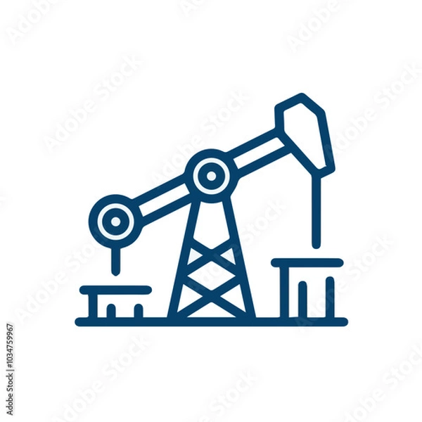 Fototapeta Oil icon symbol vector image Illustration
