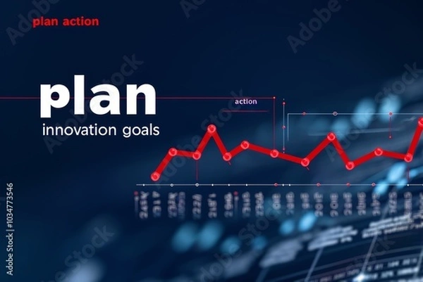 Fototapeta Innovative planning for achieving action-oriented goals with ascending performance metrics