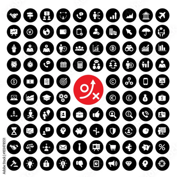 Obraz Trading icon set 