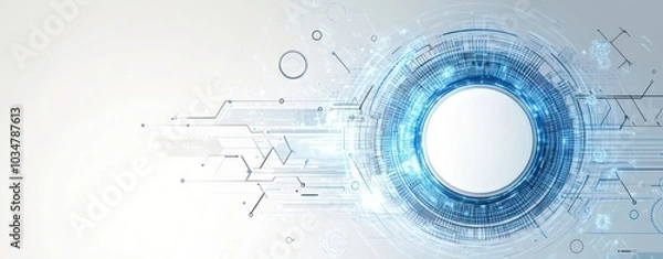 Fototapeta Abstract Technology Background with Futuristic Design