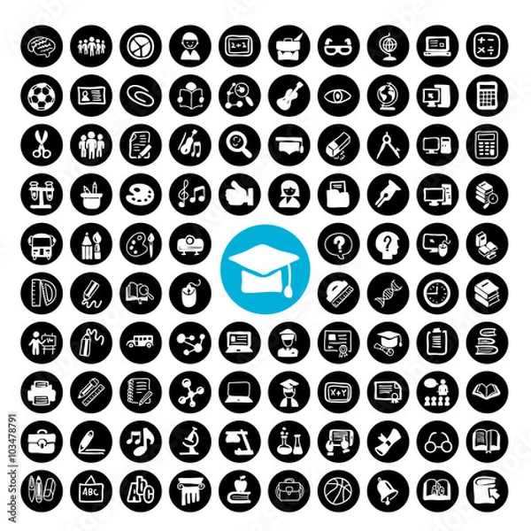 Obraz Education icon set