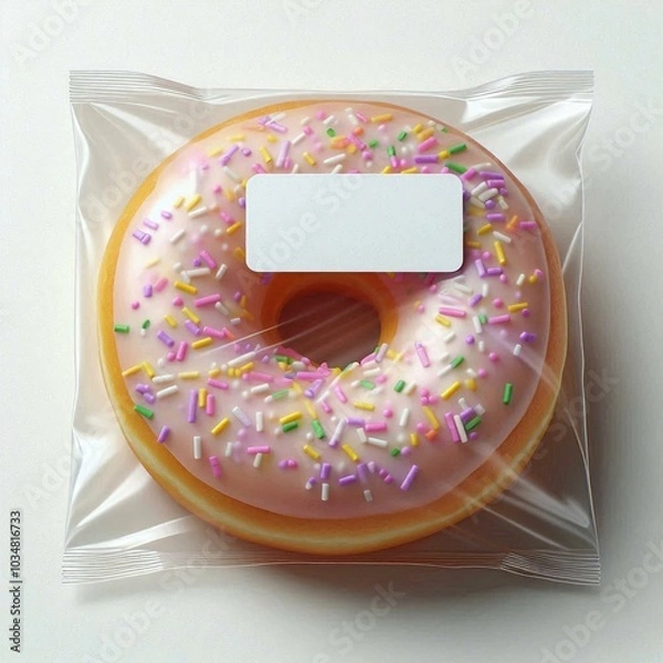 Obraz Packaged Donut with Sprinkles