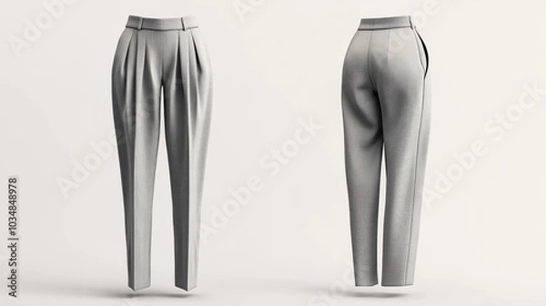 Fototapeta Ultra detailed, photorealistic fashion design sketch of a luxurious faux fur stole