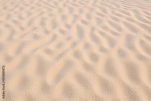Fototapeta Sand ripples Wavy patterns formed by wind or water on sand surfa