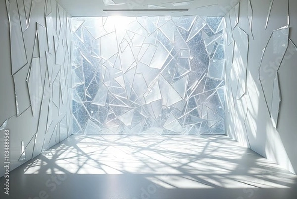 Obraz Shattered Light II A room with shattered glassy light and shadow