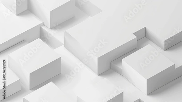 Fototapeta White Clear Blank Subtle Abstract Vector Geometrical background