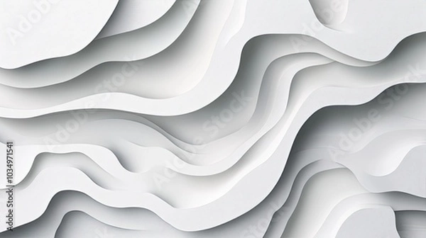 Fototapeta Abstract White Wave Texture Background Design