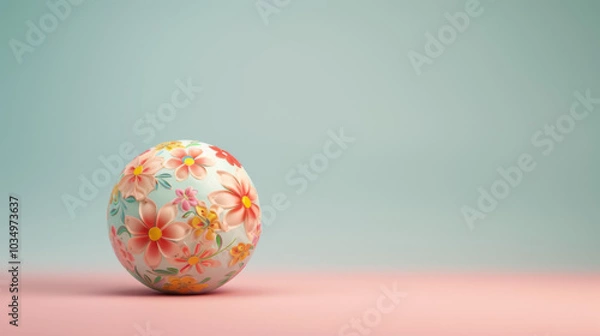 Obraz Floral Easter Egg