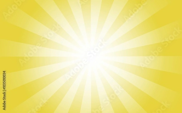 Fototapeta 黄色の背景のサンバースト