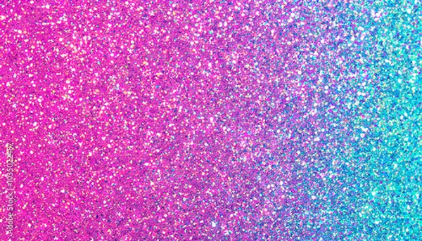 Fototapeta ピンクと水色のグラデーション、グリッターテクスチャーの背景