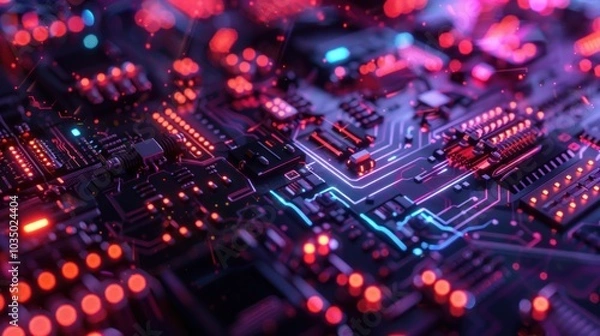 Fototapeta Circuit Board Technology