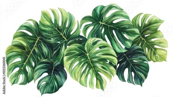 Obraz Monstera Deliciosa Botanical Art