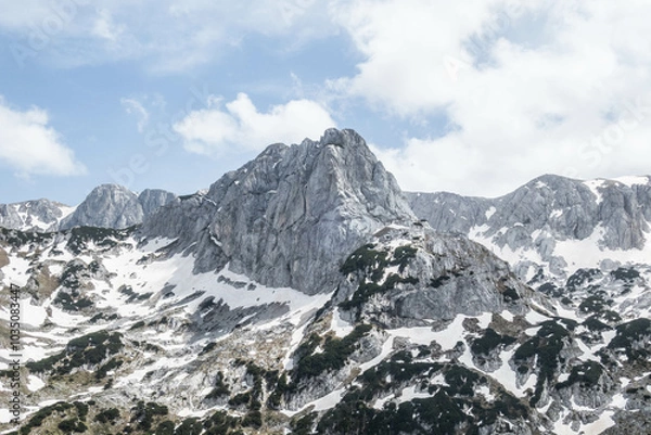 Fototapeta Trekking to Bobotov Kuk, Durmitor National Park, Zabljak, Montenegro