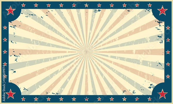 Obraz Template for circus funfair poster or ticket.