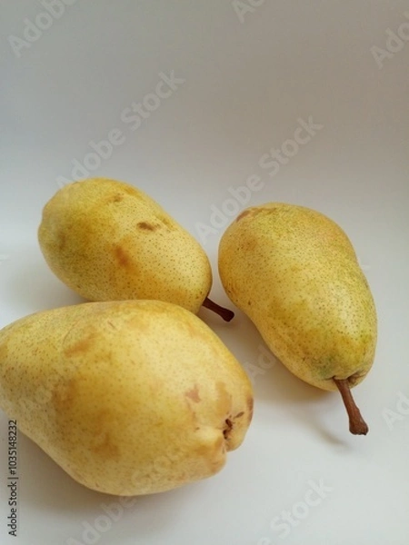 Fototapeta pear on a black