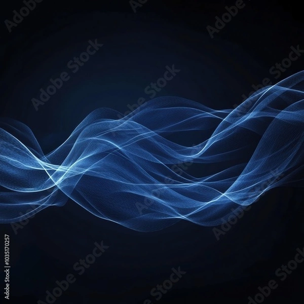 Fototapeta Dark Blues, Smooth  Modern Relaxing Vibe, Background