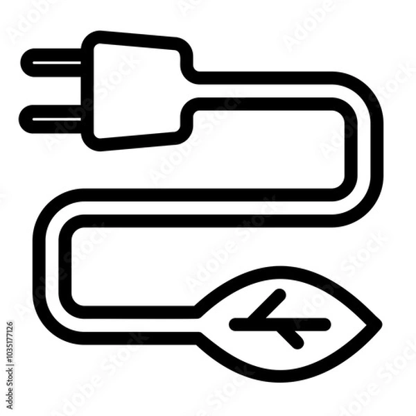Fototapeta ecology icon or logo ilustration for website. Perfect use for web, pattern, design, app, etc.