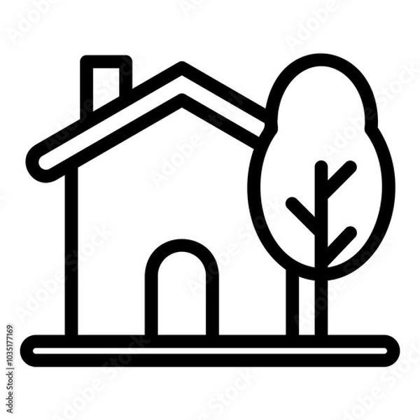 Fototapeta ecology icon or logo ilustration for website. Perfect use for web, pattern, design, app, etc.