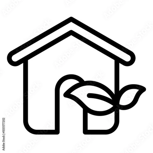 Fototapeta ecology icon or logo ilustration for website. Perfect use for web, pattern, design, app, etc.