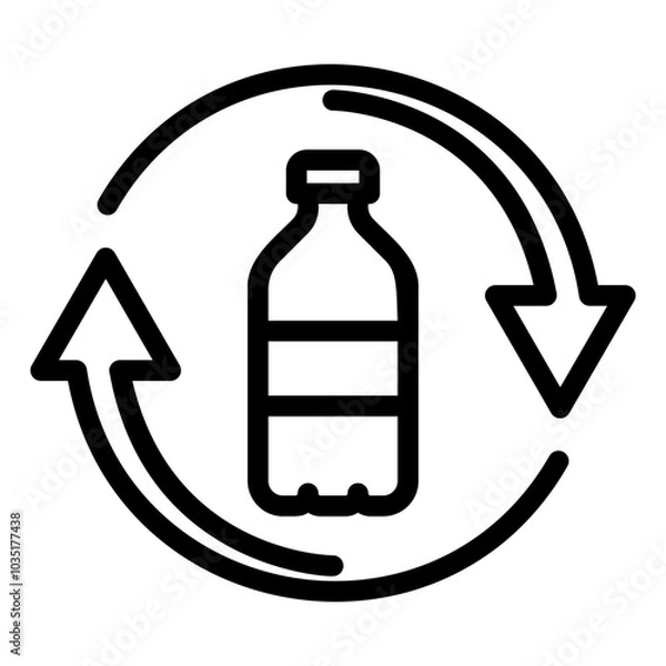 Fototapeta ecology icon or logo ilustration for website. Perfect use for web, pattern, design, app, etc.