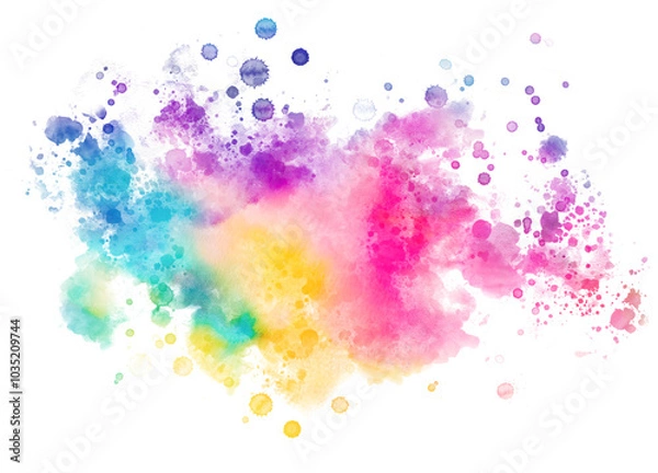 Fototapeta abstract watercolor background with brush stroke for titles and logos