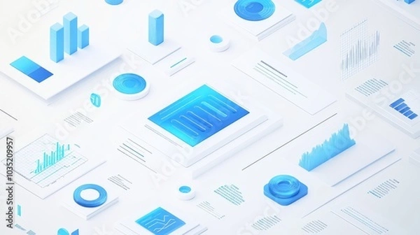 Obraz Abstract Data Visualization