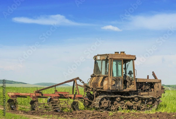 Obraz Старый трактор