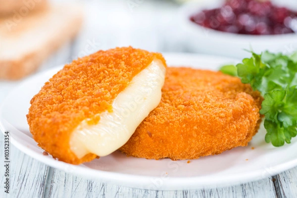 Obraz Świeży Smażony Camembert