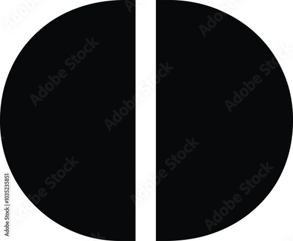 Obraz Bold Geometric Numbers Vector Set