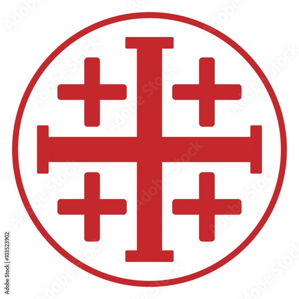 Obraz Jerusalem cross