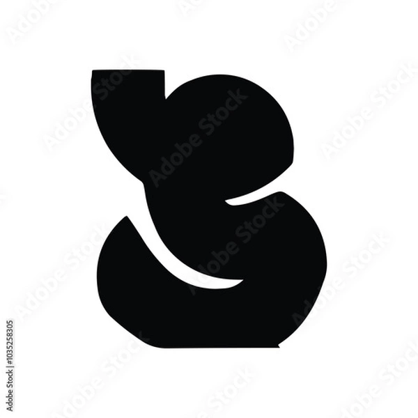 Obraz Bold Bengali Alphabet Vector Set