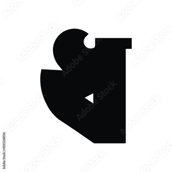 Obraz Bold Bengali Alphabet Vector Set