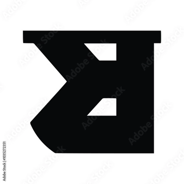 Obraz Bold Bengali Alphabet Vector Set