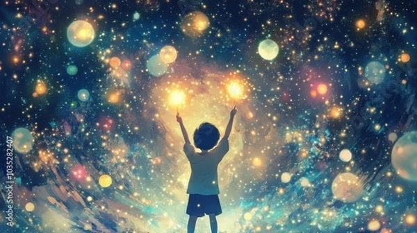 Fototapeta Child Stars.