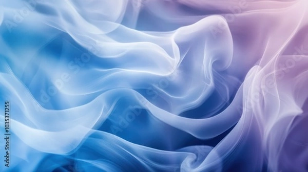 Fototapeta Soft smoke-like patterns swirling, forming an ethereal and abstract background