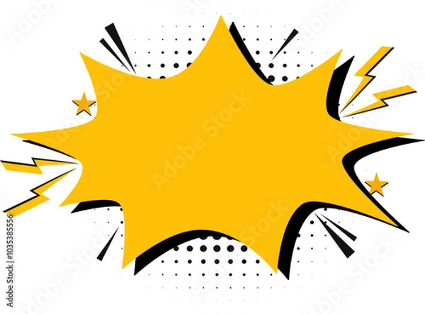 Fototapeta Comic Explosion, Comic Explosion Speech Bubble 