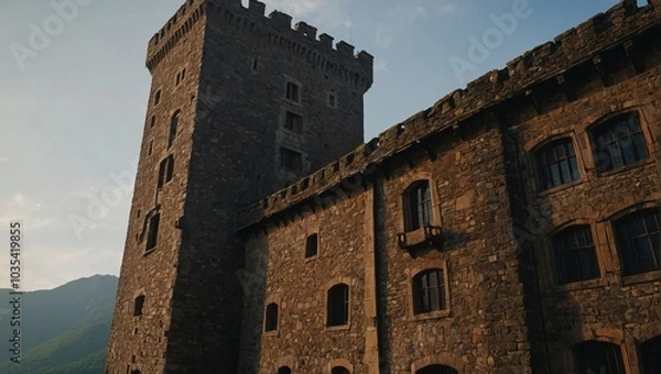 Obraz A historic archer tower with stunning views