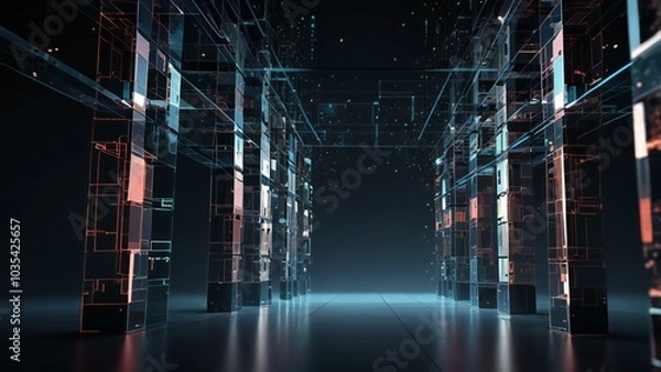 Fototapeta abstract background with lights