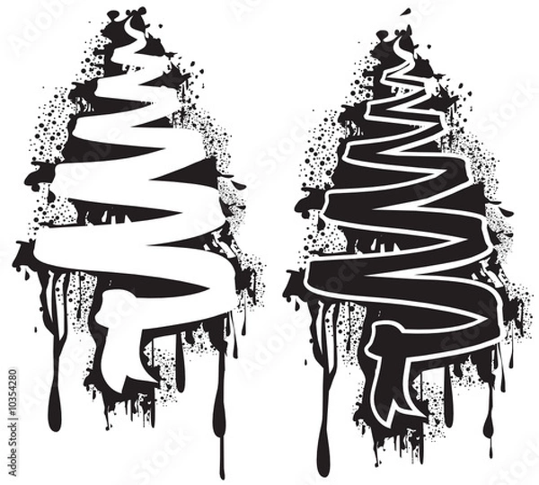 Fototapeta Grunge tree symbol