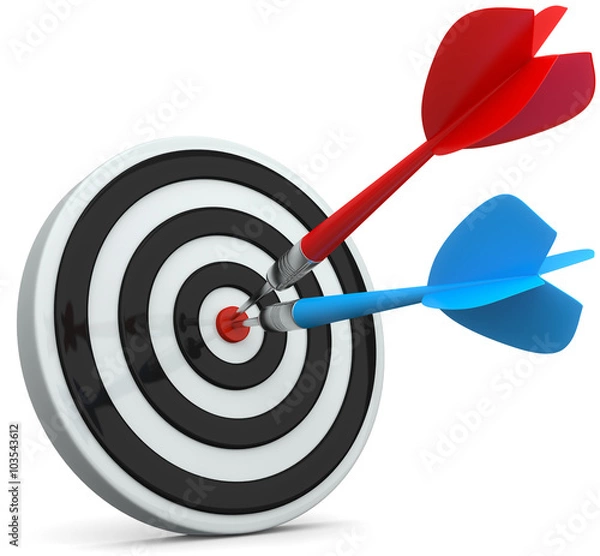 Obraz 3d Dartpfeile Ziele