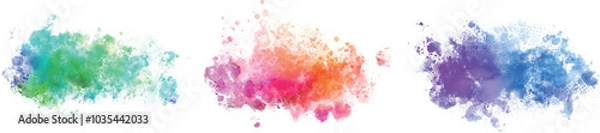 Fototapeta watercolor vector stains; background for texts