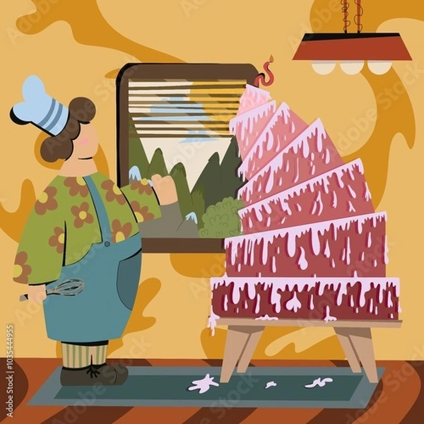 Fototapeta Cukierniczka