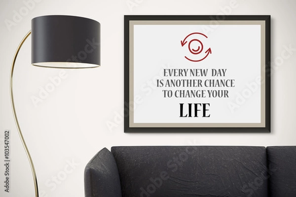 Fototapeta Inspirational Motivating Quote on Picture Frame.