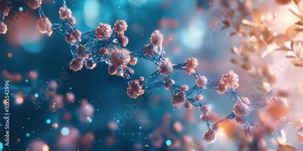 Fototapeta DNA medical research solving healthcare challenges with advanced technology