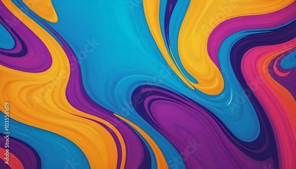 Obraz colorful  abstract background wallpaper with 3d oil painting patterns 