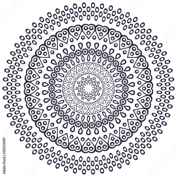 Fototapeta Vector indian Mandala