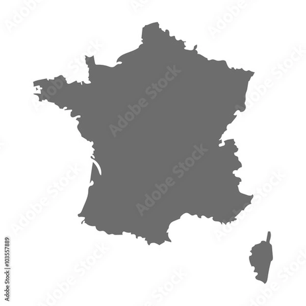 Fototapeta Mapa Francji